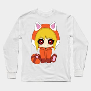 creepypasta red panda (be drowned) Long Sleeve T-Shirt